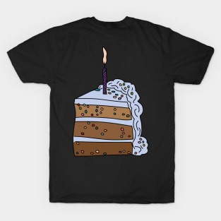 Birthday Cake Slice by Courtney Graben T-Shirt